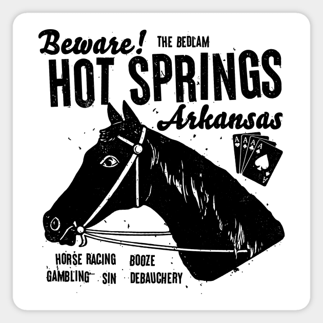 Hot Springs is Fun Sticker by rt-shirts
